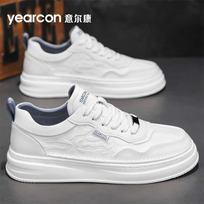 意尔康男鞋2026新款春夏季百搭小白鞋运动厚底增高板鞋男士休闲鞋