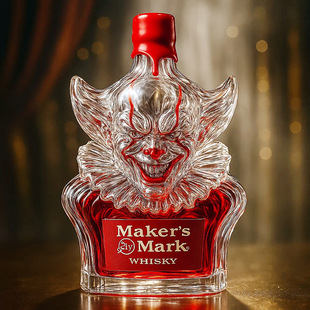 跨境包装 Funny Bigfoot Whiskey Bottle 小丑人物红酒威士忌酒瓶
