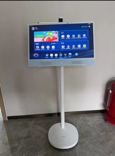 京东方小课屏T40/P40/E3落地移动支架，可升降可调屏幕倾斜角度