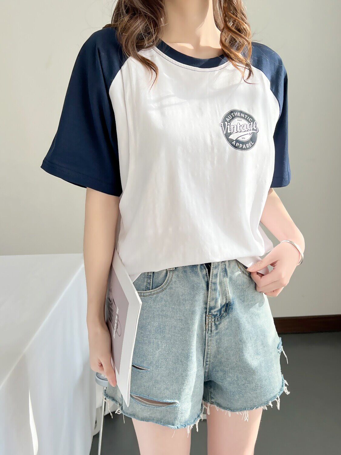 여름수유복 산모하의 상의 봄여름반팔티셔츠 순면 수유복 산후나들이 수유복 얇은