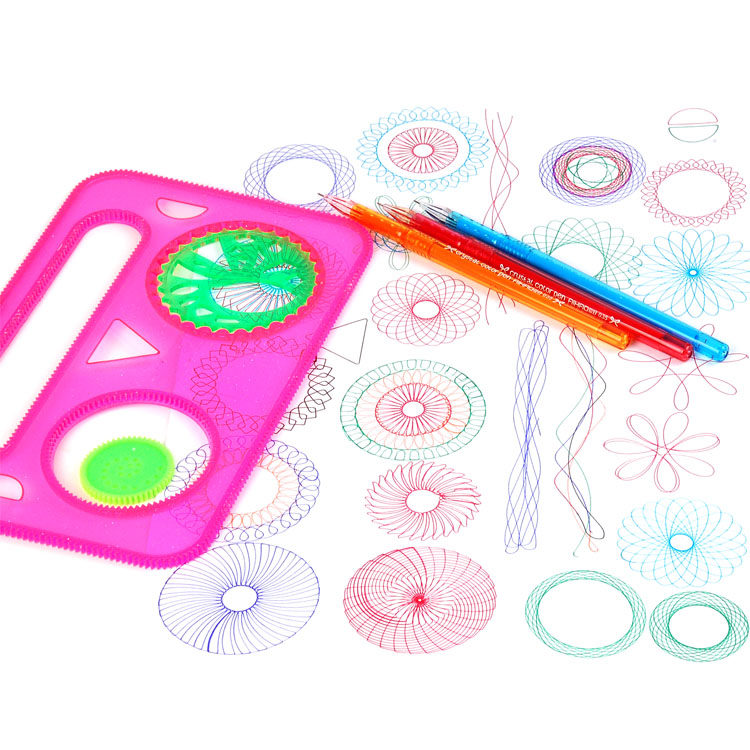 儿童礼物多功能百变万花尺子多功能益智新奇特画板学生繁花曲线规