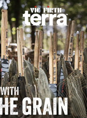 vic firth Terra系列鼓棒5A 7A 5B 尼龙头 5ATN 7ATN美国山核桃木