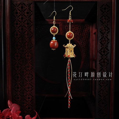 宫廷高级气质镀金夸张耳饰