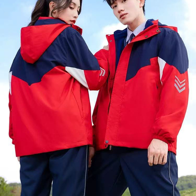 校服外套中小学生三合一冲锋衣秋冬季学院风初中小学高中校服班服