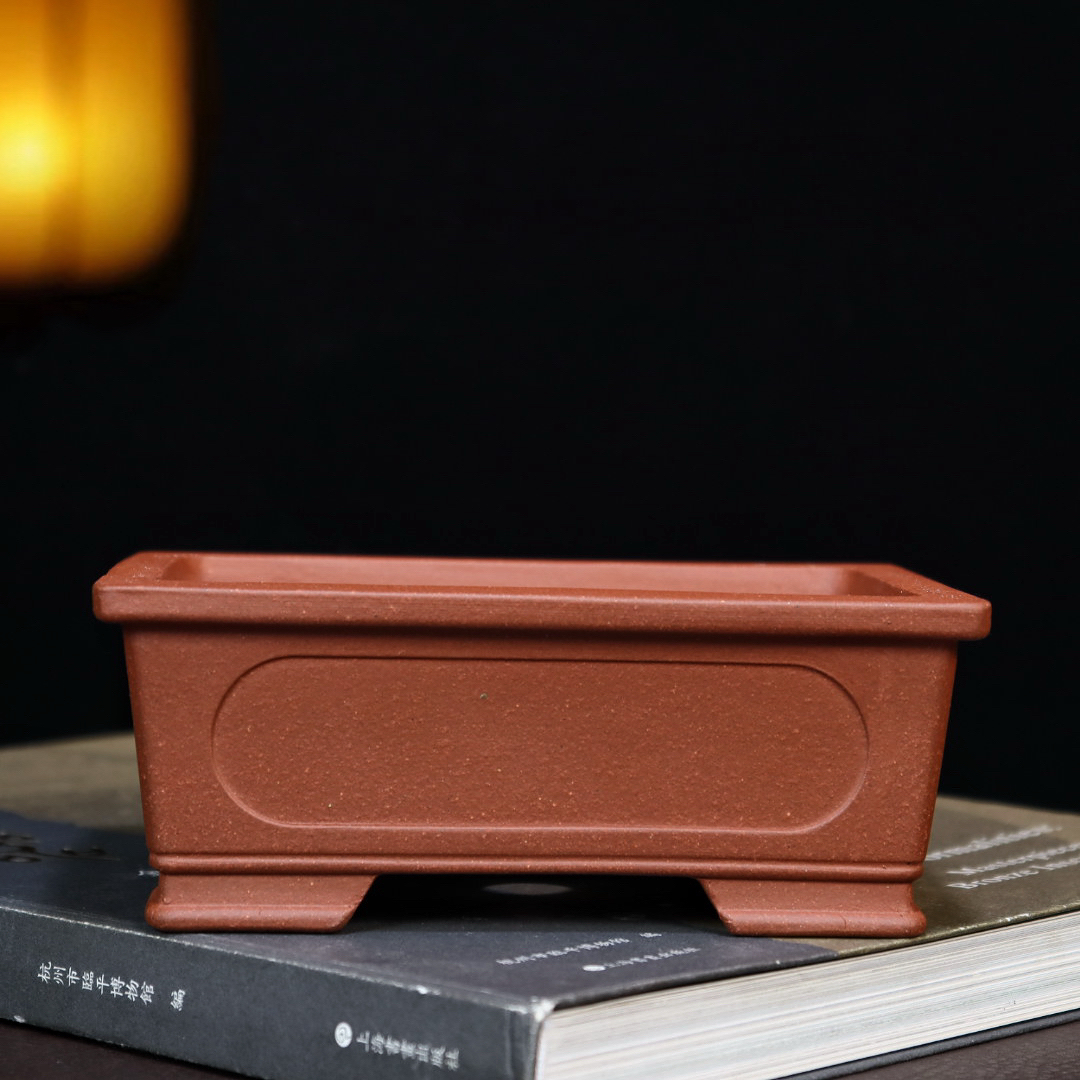 特价精品长方形紫砂花盆小马槽盆景盆多肉菖蒲黄杨金弹子桌面盆栽