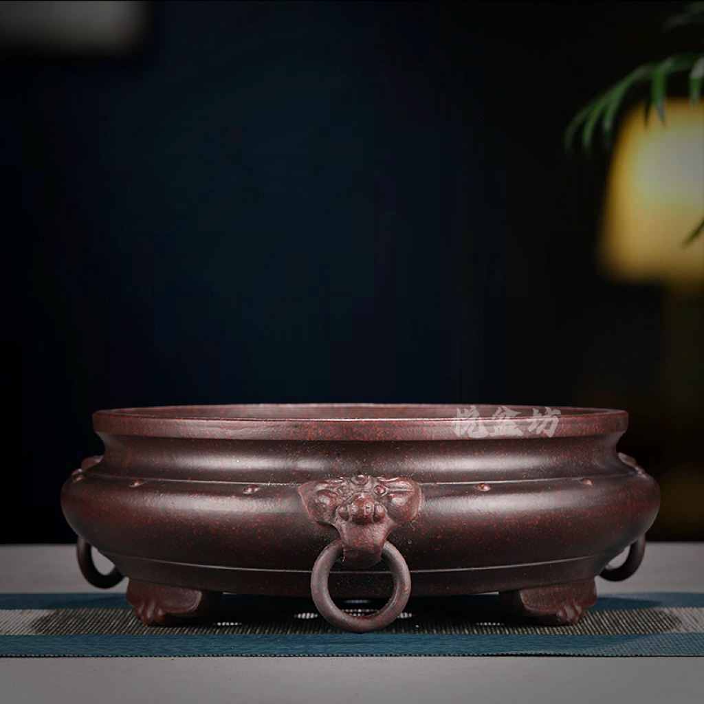 高端精品紫砂花盆金弹子专用盆景盆松柏黄杨老鸭柿文人绿植盆栽盆