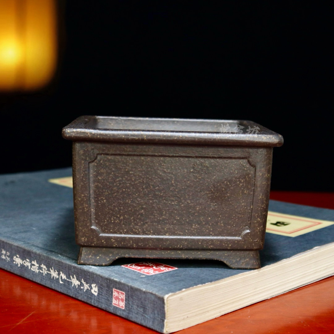 精品紫砂花盆正方形盆景盆小多肉菖蒲云竹盆栽盆桌面绿植特价清仓