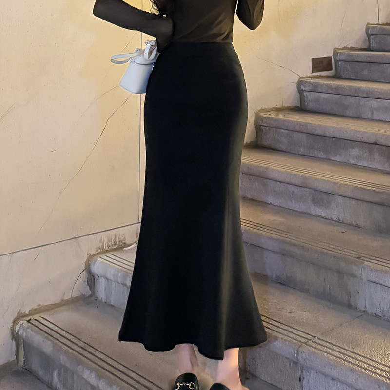 秋冬高腰显瘦半身裙风私语复古