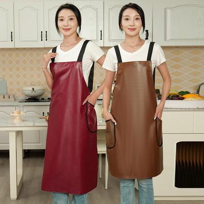 莱保乐皮革防水纯色过膝厨房