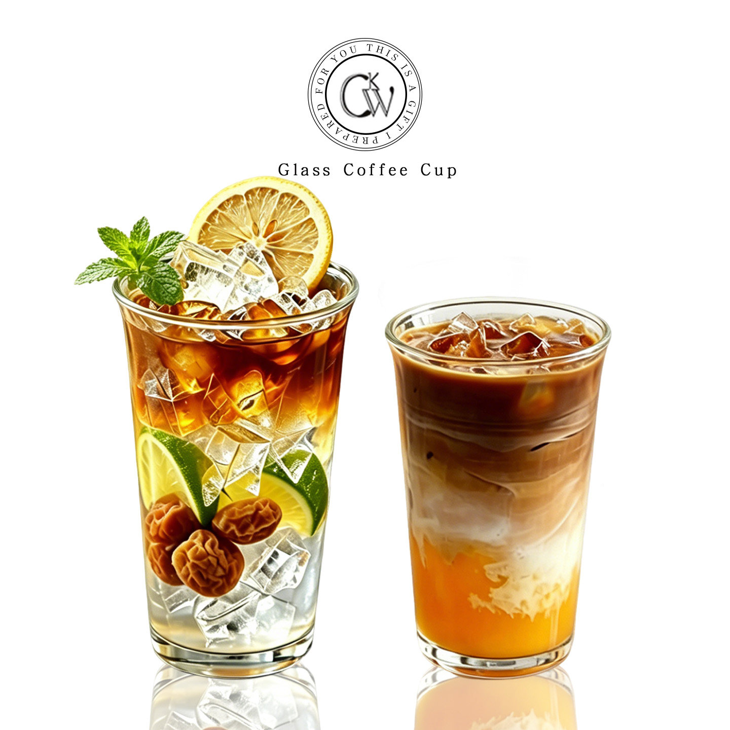 CKW咖啡杯子冰美式拿铁杯高档图片