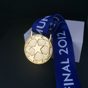 蓝军切尔西奖牌大全足球阿扎尔兰帕德德罗巴挂模型刻字球迷纪念品