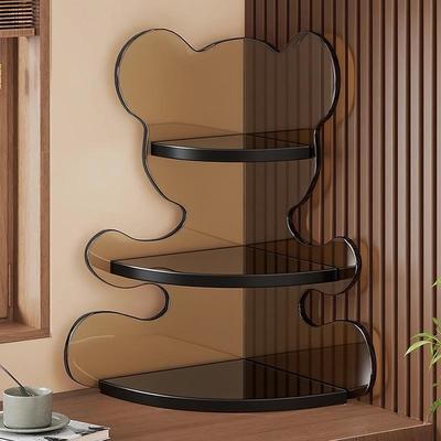 亚克力桌面转角置物架墙角三角形收纳架化妆品护肤品整理架水杯架