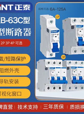 正泰小型断路器1P2匹3P4P家用