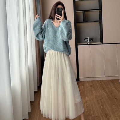 毛针织衫时尚2025年秋季新款