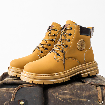 韩版潮流工装2022冬季马丁靴耐磨