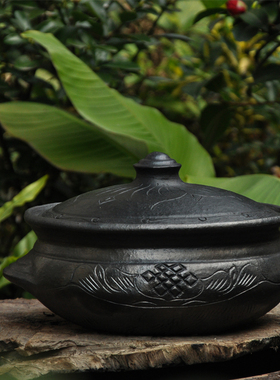 鼎罐铁锅老铁锅老式汤锅火塘铁罐炖鸡加厚高压鸡汤煲中式复古生铁