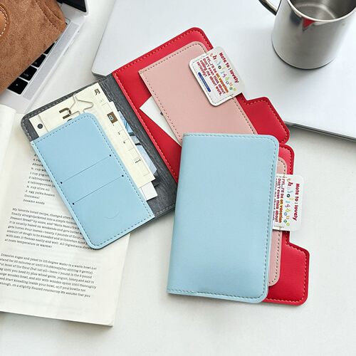 ONTC护照夹多功能拼色旅行卡包ins风机票身份证件收纳包