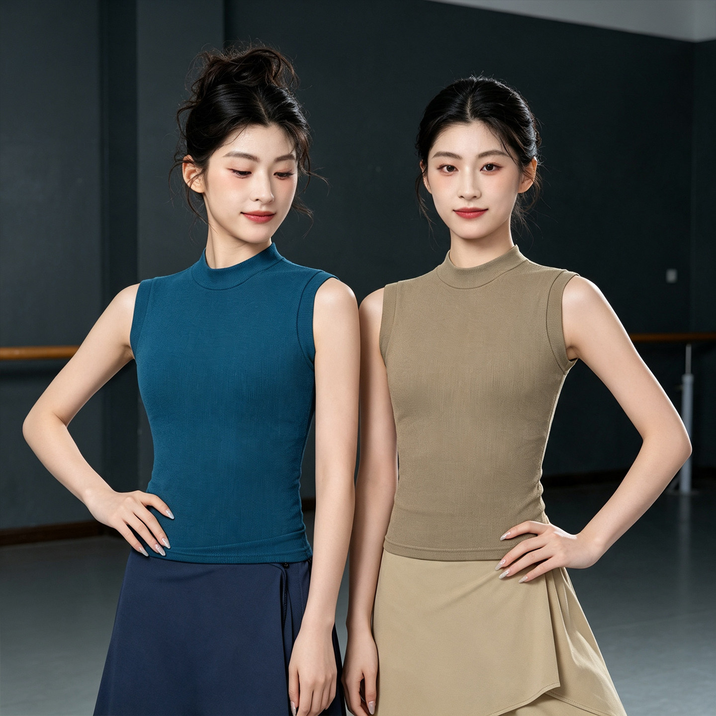 现代舞练功服上衣古典舞形体背心图片