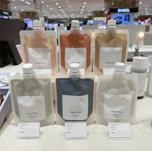 日本honey roa蜂蜜海泥粘土面膜VECUA白泥膜粉泥补水保湿熬夜救星