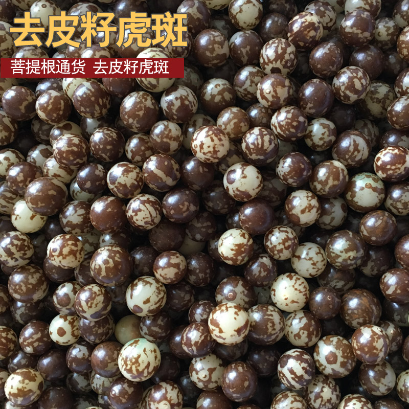 菩提根diy散珠小虎斑花根菩提白玉未打孔108颗手串项链男女款佛珠