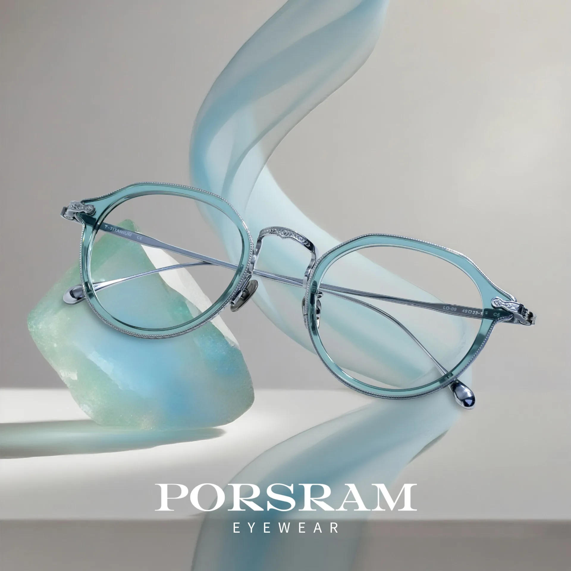 超轻复古纯钛眼镜框男时尚减龄百搭日系潮流可配近视眼镜框女