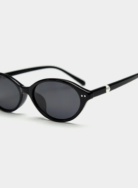 2462新款TR偏光小椭圆框太阳镜珍珠款时尚墨镜女椭圆猫眼太阳眼镜