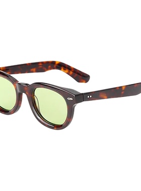 复古圆框偏光防紫外线太阳镜