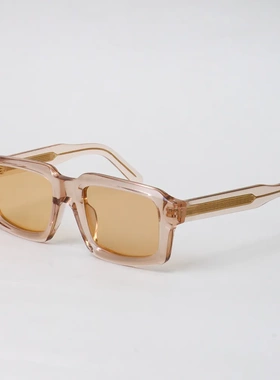 新款跨境欧美时尚墨镜时尚街拍百搭防紫外线板材太阳镜高级感方形