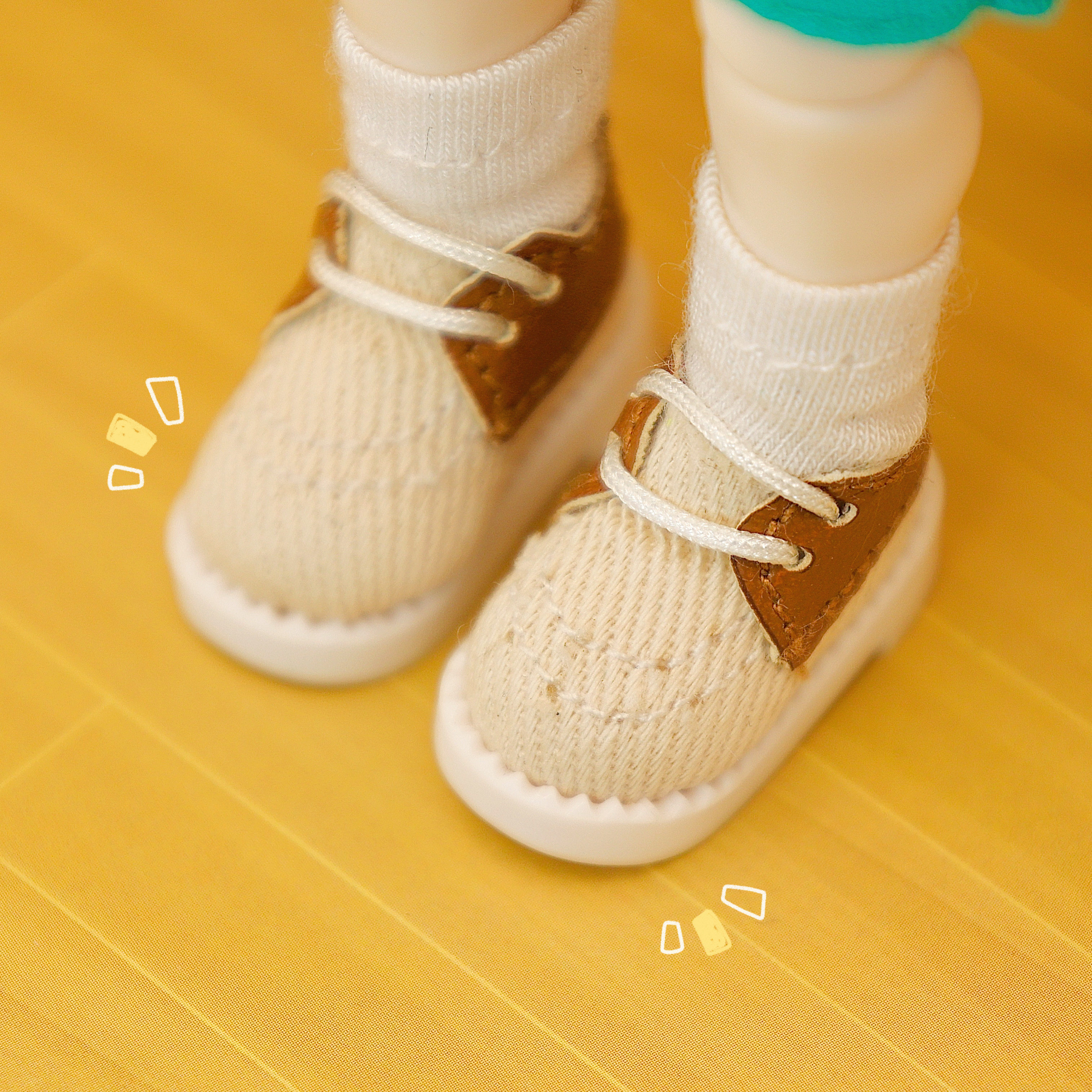 ob11娃鞋 运动百搭休闲娃娃鞋子拼色款12分bjd娃娃鞋ob素体