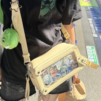 猫宁咕噜原创单肩斜跨板砖痛包