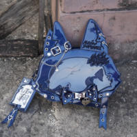morning glory Original Cute Cat Dominates the World Cat Hot Girl Slants across the shoulder Laser patent leather pain bag thumbnail 6