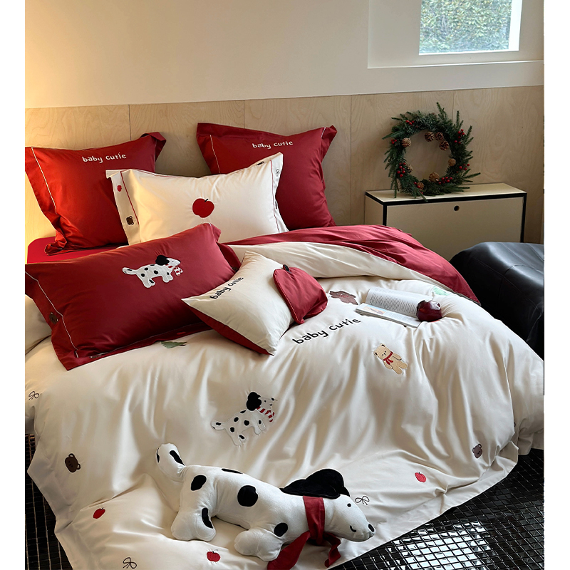 床单款四件套匹马棉卡通