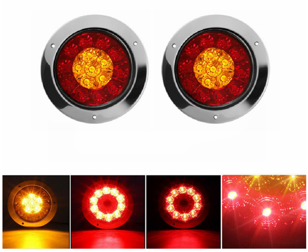 刹车灯直径圆形12v24货卡防水