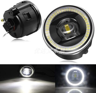 适用尼桑奇骏蓝鸟颐达逍客途乐轩逸骐达led透镜天使眼雾灯总成