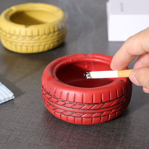 轮胎潮流办公室大气风轻奢烟灰缸