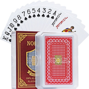 塑料noble国高潮牌磨砂pvc防水防折可水洗成人朴卜克梭哈牌