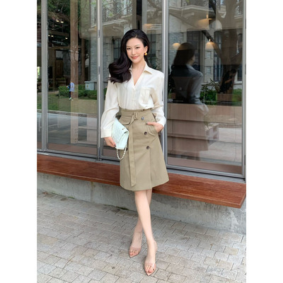 JIJINQI百搭显瘦半身裙修身