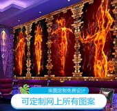 美容院时尚 唱歌房壁纸壁布 DJ人物 酒吧包厢墙布墙纸 KTV美女壁画