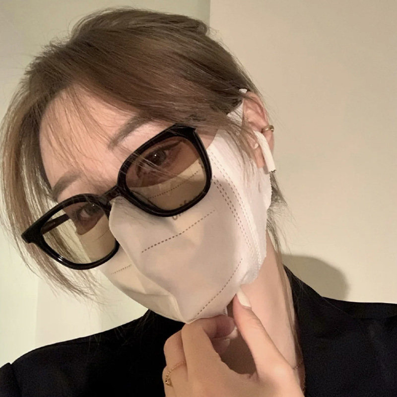 gm韩版复古墨镜女潮tomy眼镜太阳镜防紫外线男近视板材尼龙变色框