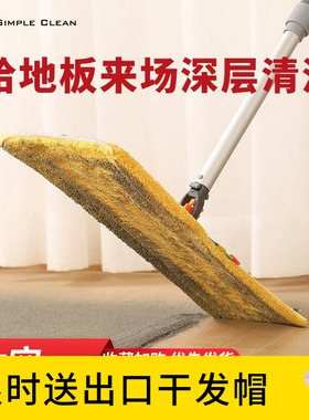 成捷梯形多功能平板拖把医院专用一拖净墩布地拖擦墙顶棚除尘去污