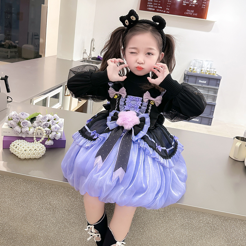 女童库洛米衣服洛丽塔万圣节裙子