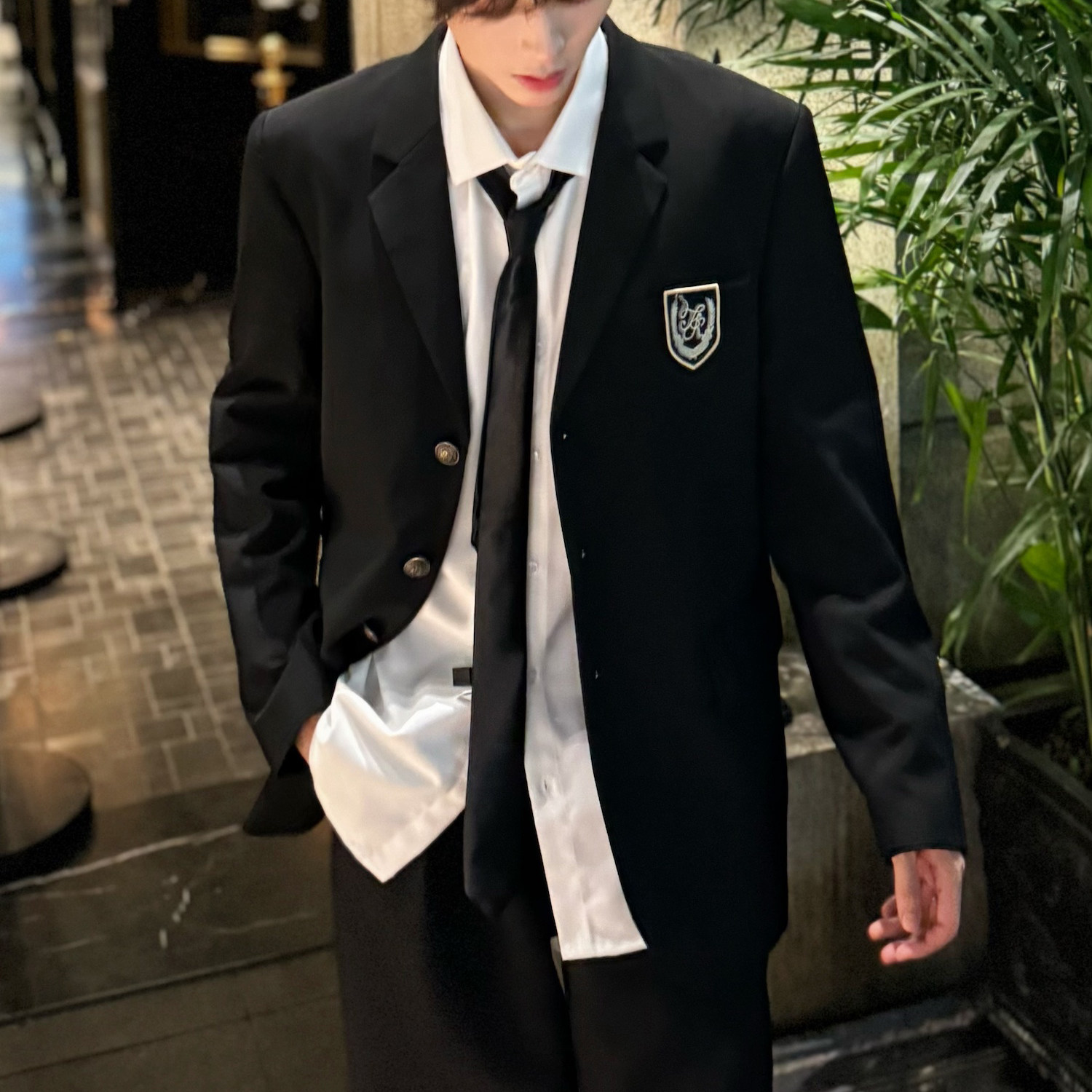C316XZ1234P98秋冬新款制服校服班服西装学院风DK短款外套,男装西服套装,电商C316
