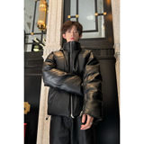 C316MY169P168冬装新款立领压花保暖加厚皮棉衣时尚百搭外套，男装棉衣，电商C316