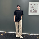 C316T2317P38春夏新款垫肩T恤百搭tee潮时尚半袖圆领纯色t，男装T恤，电商C316