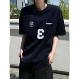 C316TH410P48夏装新款短袖T恤时尚短袖刺绣运动tee学院宽松，男装T恤，电商C316