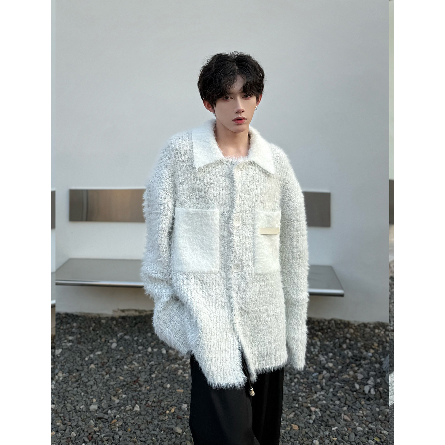 C316MY1020P138秋冬新款毛衣时尚针织衫开衫小香风外套松弛,男装针织衫/毛衣,电商C316