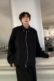 C316JK1211P98秋装新款黑色拉链设计感简约短款夹克开衫外套，男装夹克，电商C316