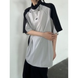 C316T8310P48夏装新款短袖T恤时尚百搭拼接撞色速干tee运动风，男装T恤，电商C316