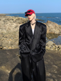 C316XZ205P98K206P68西服套装黑色秋冬新款丝滑西装网红潮男，男装西服，电商C316