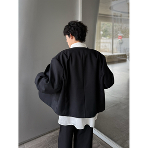 C316 XZ8029 P98 春装新款长袖红内无领西服短款外套时尚个性西装图片